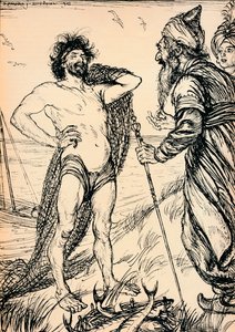 Den lyckliga mannen hittades, 1918, 1918 av Edmund Joseph Sullivan