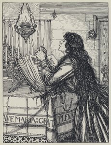Tennyson, Illustration för A Dream of Fair Women and Other Poems