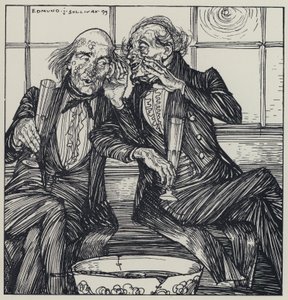 Tennyson, Illustration för A Dream of Fair Women and Other Poems av Edmund Joseph after Sullivan