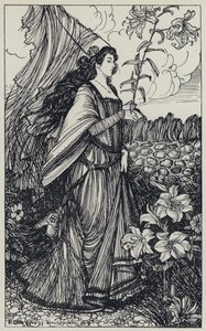 Tennyson, Illustration för A Dream of Fair Women and Other Poems av Edmund Joseph after Sullivan