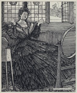 Tennyson, Illustration för A Dream of Fair Women and Other Poems av Edmund Joseph after Sullivan
