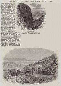 Newtown och Machynlleth Railway, norra Wales av Edmund Morison Wimperis
