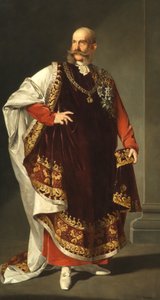 Kejsar Franz Joseph I i regalierna av Guldfleeceorden av Edmund Pölz
