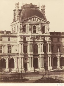 Utsikt över Louvren,1855-1857 (foto) av Edouard Denis Baldus