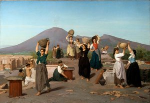 Scen för utgrävningar i Pompeji Målning av Edouard Sain (1830-1910) 1865 Sön. 1,2 x 1,72 m Paris, musee d