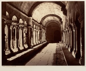 Arles, klostergården i Saint-Trophime av Édouard Baldus