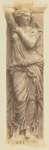 [Caryatid av Jules Cavelier, utsmyckning av Louvren, Paris] av Édouard Baldus