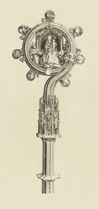 [Design för en stav av Martin Schongauer] av Édouard Baldus