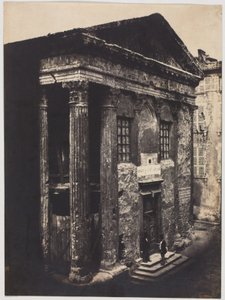 Fasad, Augustus- och Liviatemplet, Vienne av Édouard Baldus