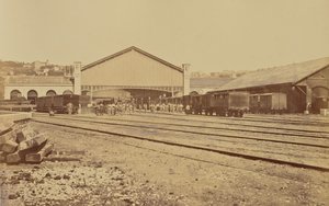 Lyon. Perrache station av Édouard Baldus