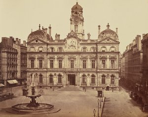 Lyon. Stadshuset av Édouard Baldus
