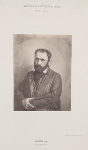 Porträtt av Paul Chenavard, från serien Histoire des Artistes Vivants, ca. 1852. av Édouard Baldus