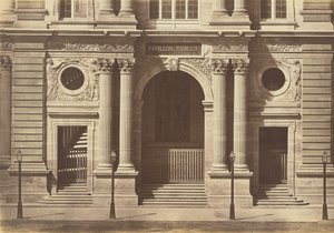 Bottenvåningen i Pavillon Turgot, Louvren, Paris av Édouard Baldus