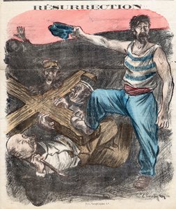 Omslag till "" The Socialist Chambard", nummer 71, Satirical in Colors av Edouard Couturier