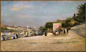 Pont des Arts och Pont-Neuf, sett från stranden av Pont des Saints-Pères, ca 1880 (olja på duk)