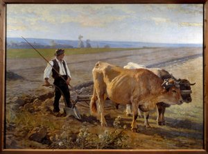 Fåran. Målning av Edouard Debat Ponsan (Debat-Ponsan