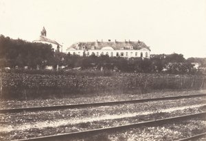 Gard Abbey nära Abbeville av Edouard Denis Baldus