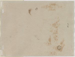 Skiss av en man med upphöjd arm och skiss av en hjälm, 1878. av Jean-Baptiste Edouard Detaille