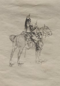 Kavallerist, 1875. av Jean-Baptiste Edouard Detaille