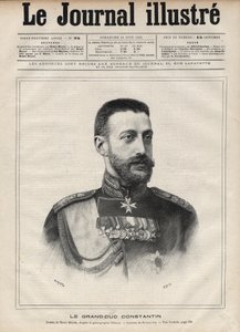 Porträtt av storhertigen Konstantin Nikolajevitj av Ryssland (storhertigen Konstantin Nikolajevitj av Ryssland eller Konstantin Nikolajevitj Romanov