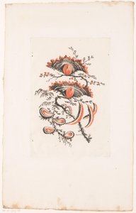 Solfjäderformade blommor Fleurs Idealle (serietitel) av Edouard Gautier Dagoty