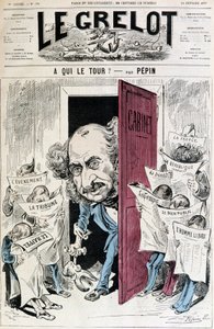 (Tecknad film om tidningscensur) - av Pépin, i "" Le Grelot"" av 1877-02-18