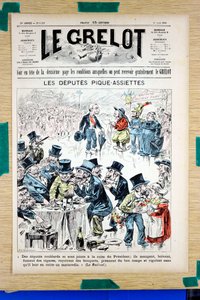 Omslag till "" Le Grelot"", nummer 1323, Satirical in Colors
