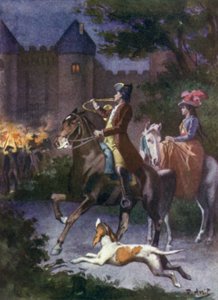 På ett ögonblick befann sig alla mauprats vid hamnen. Illustration för Mauprat av George Sand
