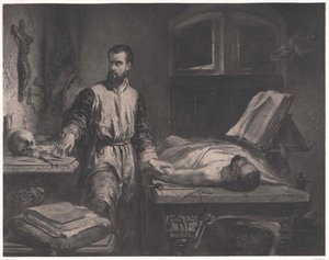 Andrew Vesalius av Edouard Jean Conrad (after) Hamman