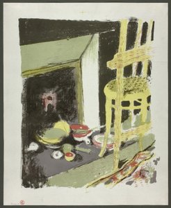The Hearth, plansch åtta från Landscapes and Interiors av Édouard Jean Vuillard