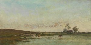 Fen i "Kempen" (olja på duk) av Edouard Jules Joseph Huberti