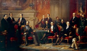 Pariskongressen 1856 av Edouard Louis Dubufe