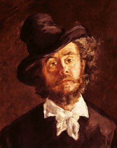 Konstnär (porträtt av målaren Marcellin Desboutin) av Édouard Manet