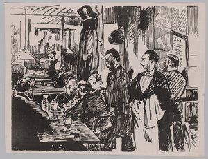 På kaféet av Édouard Manet