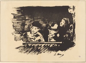 Au Paradis på balkongen, sent 1800-tal. av Édouard Manet
