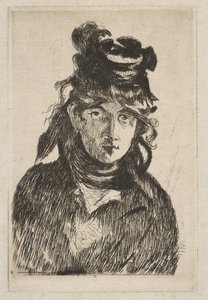 Berthe Morisot, 1872. av Édouard Manet