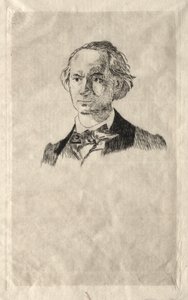 Charles Baudelaire, 1865. av Édouard Manet
