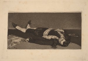 Död torero av Édouard Manet