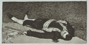 Död Toreador, 1867-68. av Édouard Manet