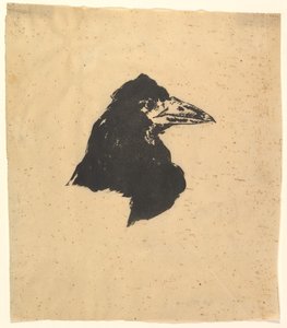 Design för affischen och omslaget till The Raven av Edgar Allan Poe, 1875. av Édouard Manet