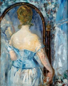 Framför spegeln av Édouard Manet