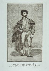 Don Mariano Camprubi Le Baïlarin, 1862-63. av Édouard Manet