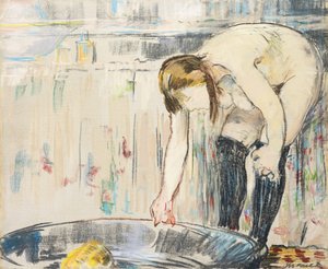 kvinna i badkar av Édouard Manet