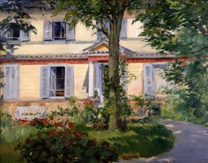 Huset i Rueil av Édouard Manet