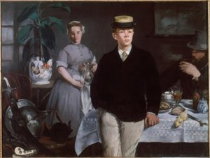 Lunch i verkstaden av Édouard Manet