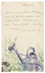 Brev till Félix Bracquemond, oktober 1880 av Édouard Manet