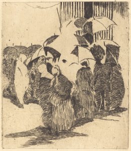 Linje framför slaktaren av Édouard Manet
