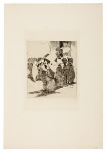 Linje framför slaktaren av Édouard Manet
