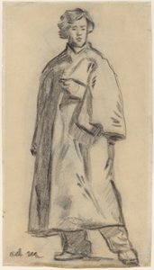 Man som bär en mantel [recto] av Édouard Manet
