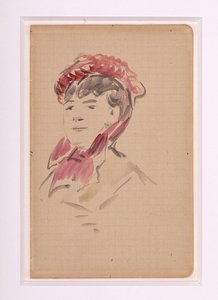 Manet - Porträtt av Isabelle Lemonnier, cirka 1880 av Édouard Manet